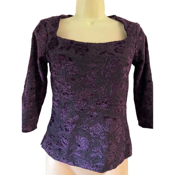 One Wrapper Juniors M Vintage Knit Blouse Y2K Fancy - Picture 2 of 10